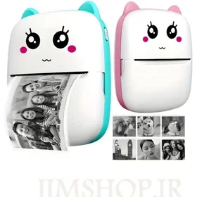 پرینتر حرارتی طرح گربه مدل mini printer