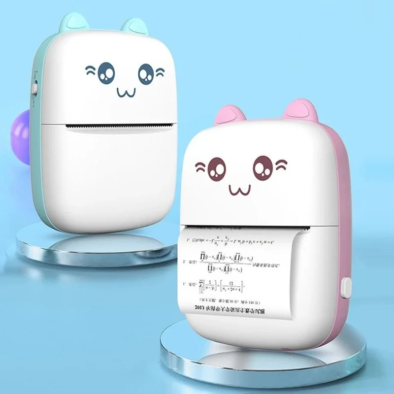 پرینتر حرارتی طرح گربه مدل mini printer